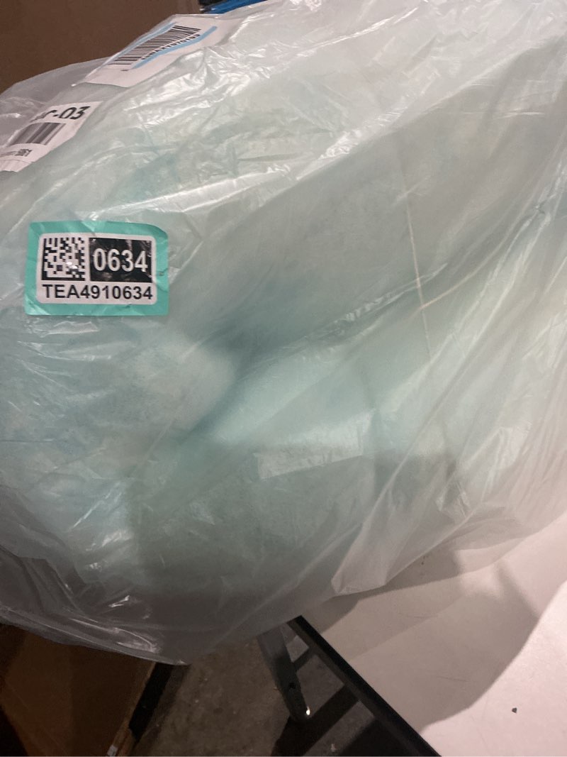 Condition photo showing As Is for best price mattress 1.5 inch swirl gel aerobreeze cooling air flow memory foam mattress topper, dorm essentials, king 1.5 inch king swirl