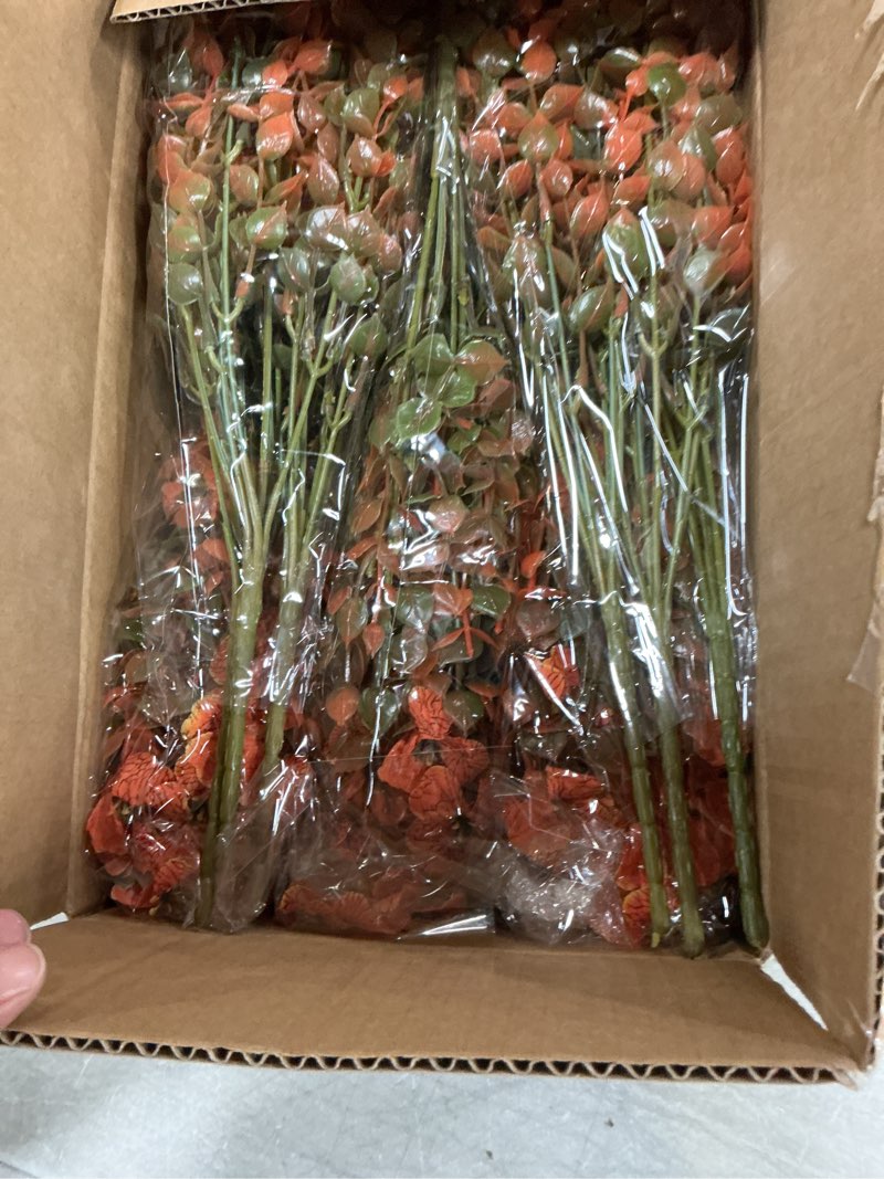 Condition photo showing Good Condition for 24 Bundles Artificial Flowers for Outdoors/Indoors, Fake Flowers Plants for Indoor Outside Garden Porch Window Box Home Wedding Farmhouse(8 Color) Mix Colors 24 PCS