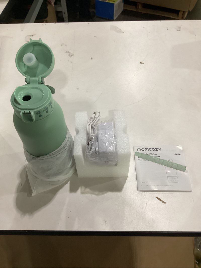 Condition photo showing New/Like New for momcozy portable milk warmer for travel – dual heating modes for breast milk & water, portable bottle warmer with fast heating & long battery life, 17 ounces large capacity to meet your all-day needs