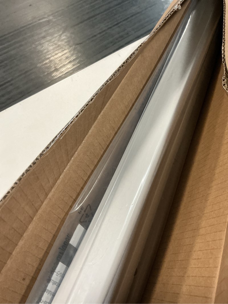 Condition photo showing Good Condition for lazblinds cordless cellular shades, no tools no drill blackout honeycomb shades pleated blinds for windows, 29'' w x 48'' h, silver white blackout-silver white 29'' w x 48'' h