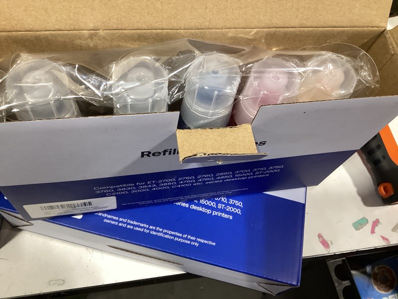 Condition photo showing New/Like New for CEEBOO Refill Ink Bottle Replacement for Epson 502, 2 Black,Cyan,Magenta,Yellow, 5 Bottles