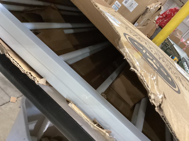 Condition photo showing Good Condition for Regalo 2-in-1 Extra Wide Stairway and Hallway Walk ThroughBaby Safety Gate, Hardware Mounting, White 24"x40.5"x28.5"(Pack of 1) White 24-40.5"W x 28.75"H