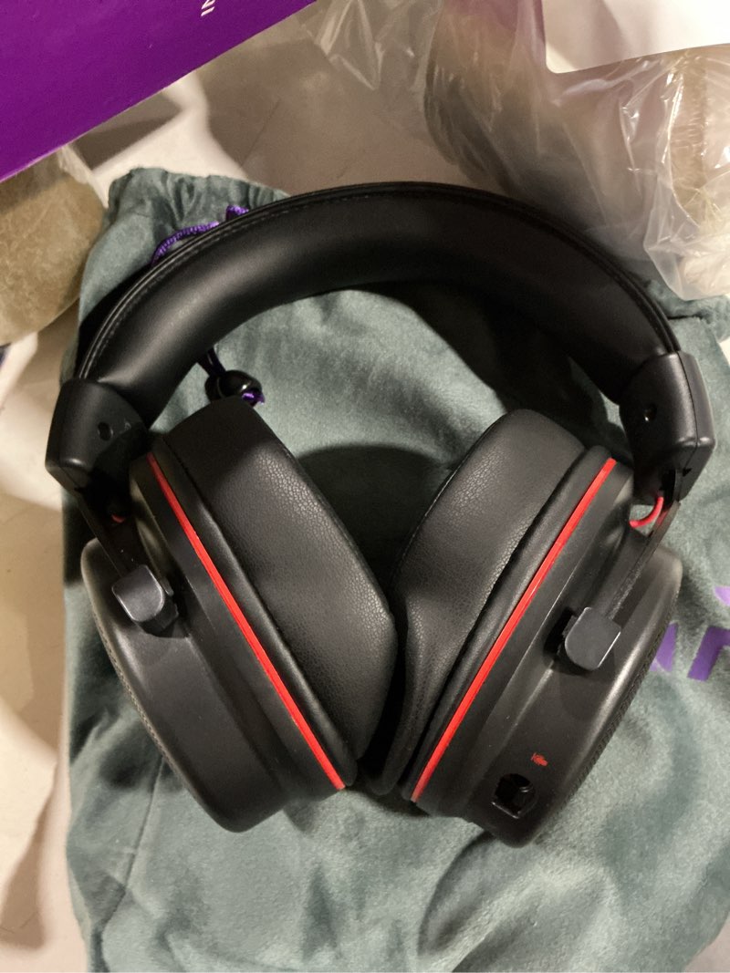 Condition photo showing Good Condition for eksa e900 pro usb gaming headset for pc - computer headset with detachable noise cancelling mic, 7.1 surround sound, 50mm driver - headphones with microphone for ps4/ps5, xbox one, laptop, office wired black-red