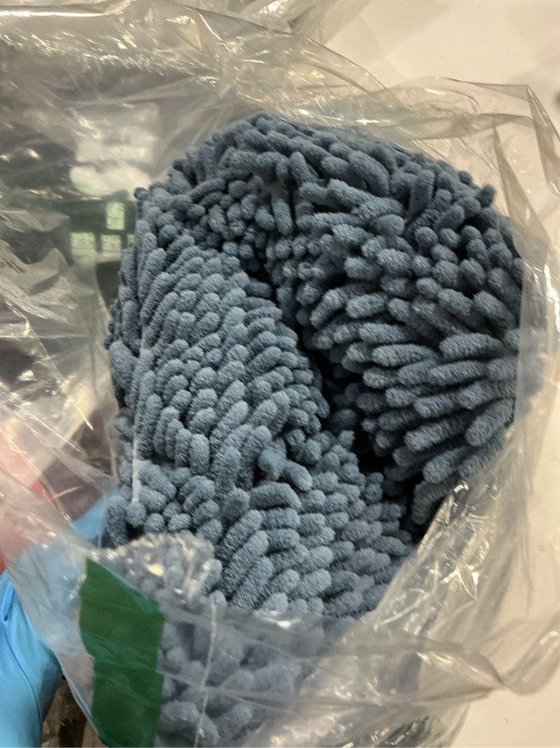 Condition photo showing Good Condition for BOANKODU Bathroom Rugs Sets 2 Piece, Extra Soft Chenille Bath Mat Absorbent Bathroom Rug, Bathroom Mat with PVC Non-Slip Bottom, Machine Washable Bath Rugs (32x20 Inch + 24x16 Inch, Deep Blue) Deep Blue 16x24"+20x32"