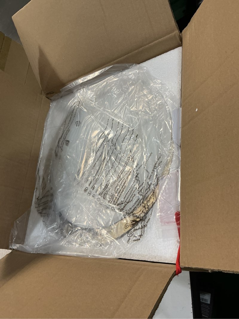 Condition photo showing New/Like New for zuyurt dimmable gold flush mount ceiling light, modern round led ceiling lights fixture, kitchen flushmount light for bedroom hallway laundry room 2700 k-6000 k 5cct gold 11.8 in