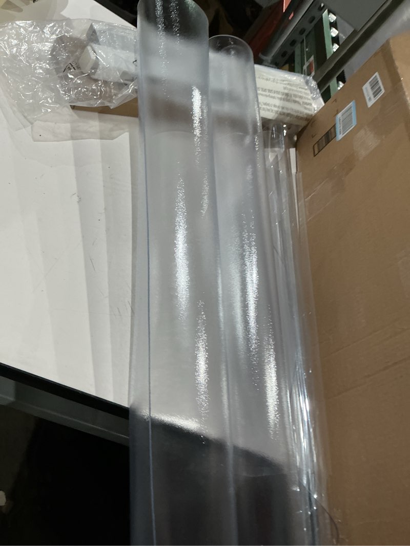 Condition photo showing Good Condition for (similar ))staples office chair mat, clear floor mats with lip, flat-pile carpets, extended under-desk coverage, smooth glide