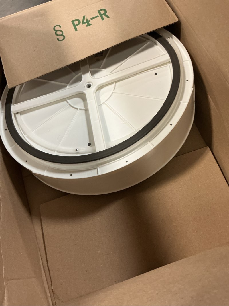 Condition photo showing Good Condition for copco under-sink pantry and cabinet organizer, 18-inch, revolving storage solution, white and gray