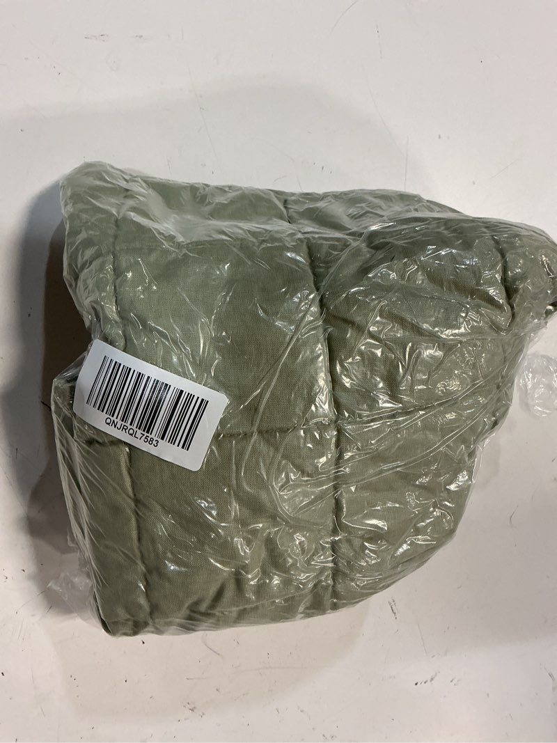 Condition photo showing Good Condition for european linen box quilted euro sham, euro, willowleaf