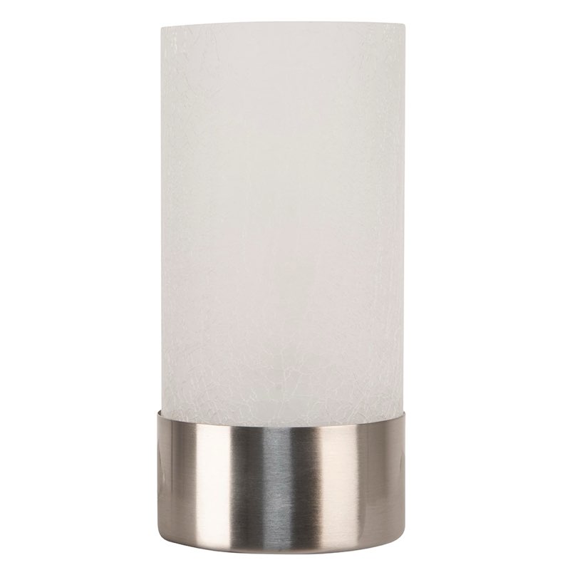 new allen & roth 10" brushed nickel touch accent lamp model 1233067 