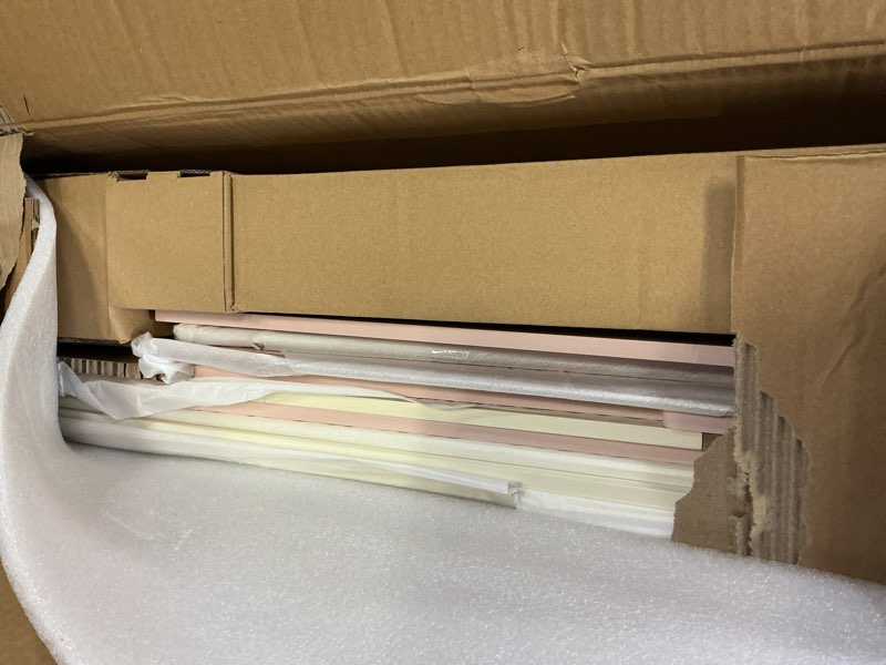 Condition photo showing New/Like New for Tiny Land Play Kitchen for Kids, Upgraded Wooden Kitchen Toy with Complete Play Areas, Pretend Cooking Set with Sink, Stove, Microwave, Toy Coffee Station & Storage for Kids Ages 3+ Pink