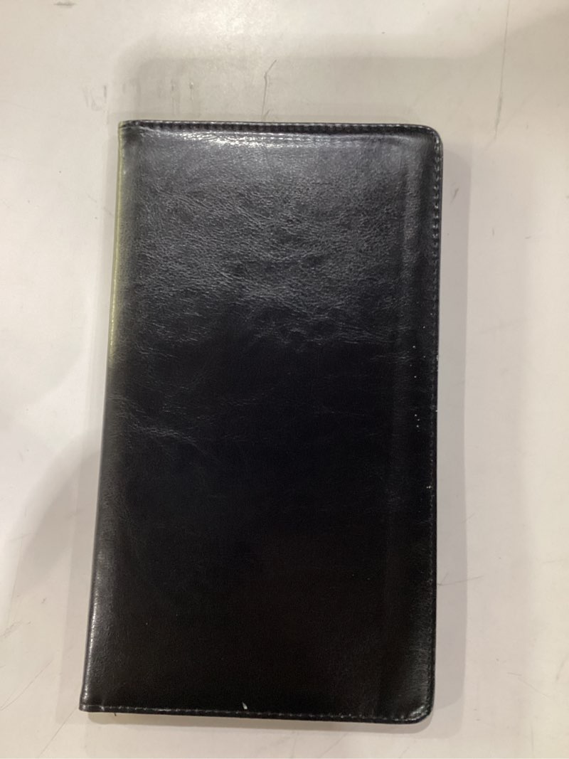 Retail Revive NFC Tap Check Holder, Black Leather Bill Presenter, Contactless Smartphone Tap, Compat