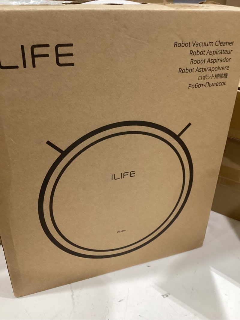 Condition photo showing New/Like New for ilife v2 robot vacuum cleaner, tangle-free suction, 120 mins runtime, slim, self-charging robotic vacuum cleaner, ideal for pet hair and hard floors