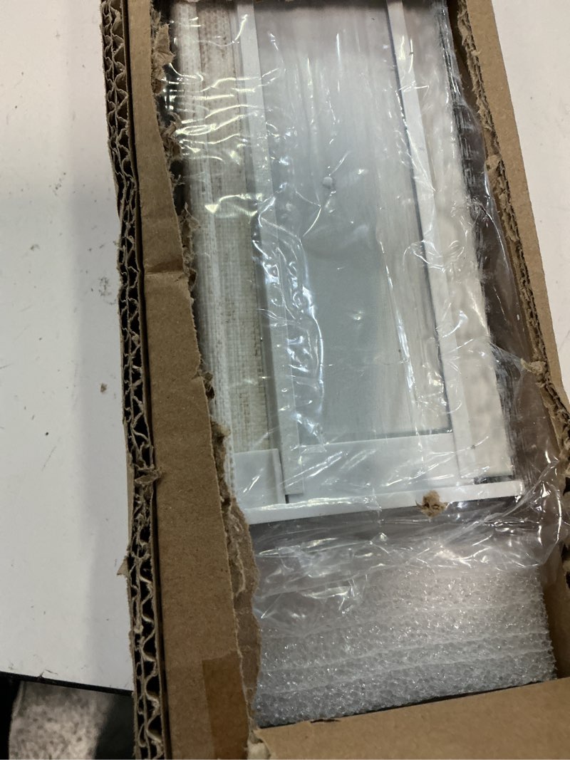 Condition photo showing New/Like New for persilux blackout roller shades for window blinds,cordless,linen fabric,thermal insulated fabric uv protection shades for home,office,bedroom,door,blackout-cream,25" w x 72" h 25"w x 72"h blackout-cream
