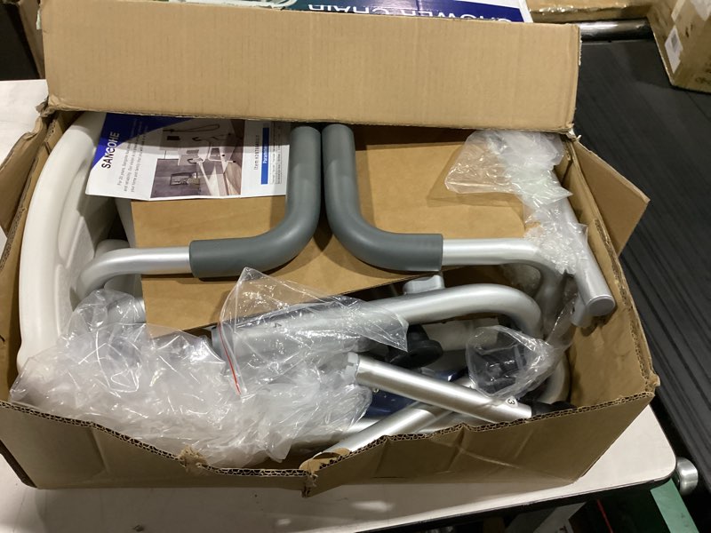 Condition photo showing Good Condition for shower chair for inside shower - swivel shower chair for elderly and disabled - heavy duty shower seat bathtub with arms for handicap, hdb-788a