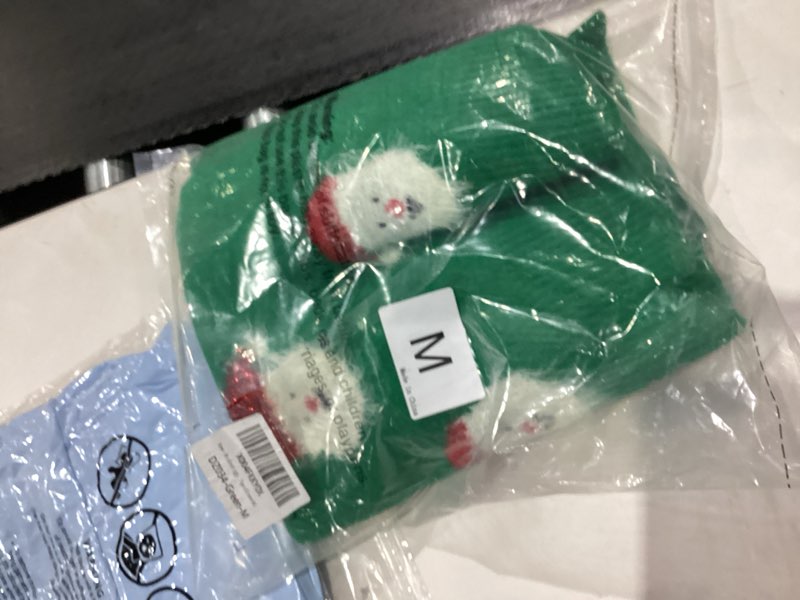Condition photo showing New/Like New for Ugly Christmas Sweaters for Women Funny Santa Xmas Snowflake Holiday Party Cute Knitted Pullover Tops X-Large Green