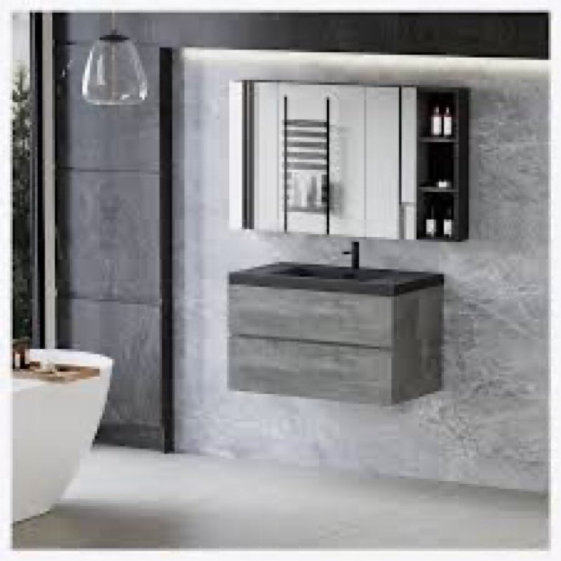  Ebern Designs 36 Inch Wall Mounted Floating  Bathroom Vanity with .