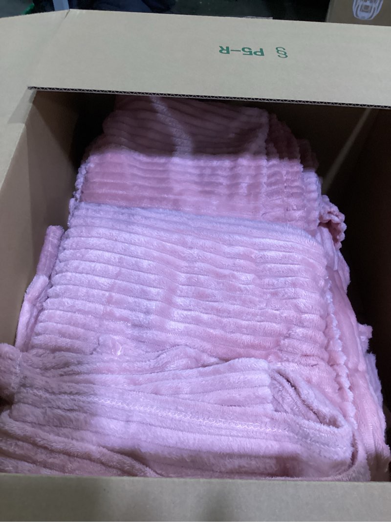 Condition photo showing Good Condition for 12 Buryeah Flannel Throw Blanket Bulk 50 x 60 in Sleepover Blanket Outdoor Wedding Throw Lightweight, O