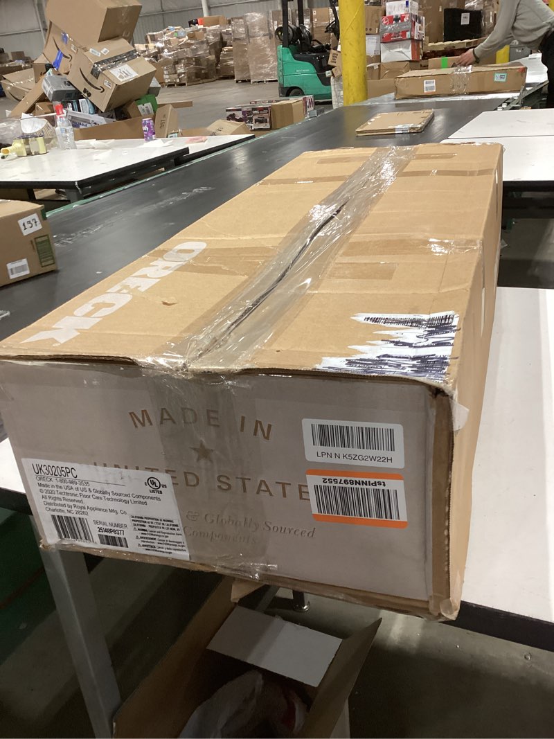 Condition photo showing As Is for Oreck HEPA Upright Vacuum Cleaner, Lightweight Bagged Upright Vac, HEPA Media Filtration, Traps Debr