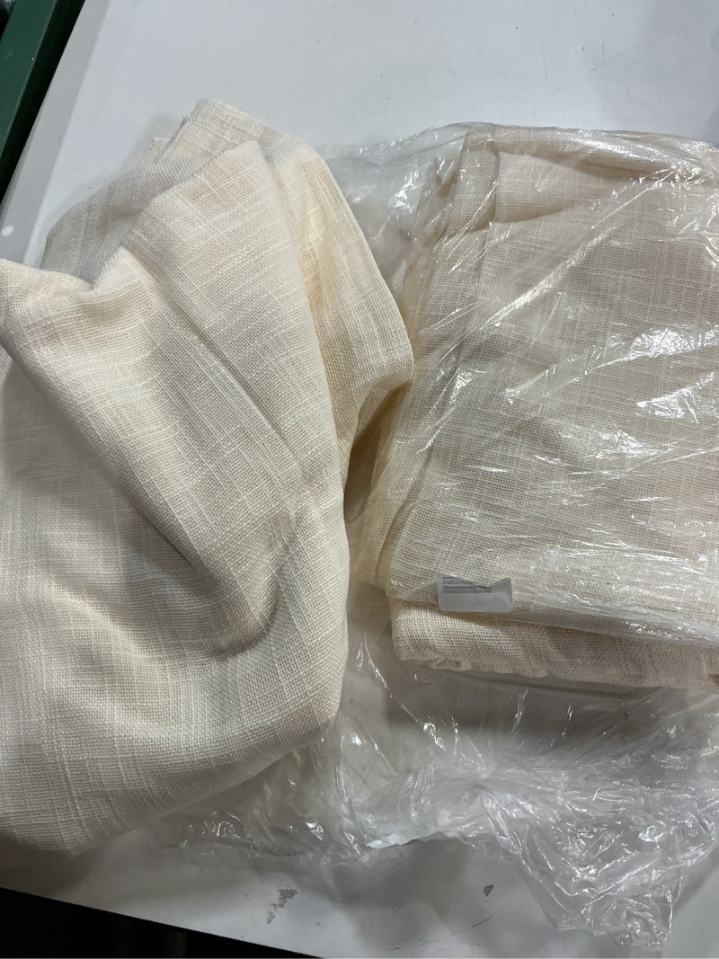 Condition photo showing Good Condition for quince, european linen curtain 48”x96” ,(2 panel)
