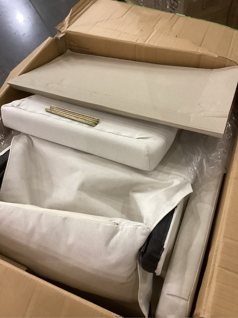 Condition photo showing Good Condition for daVinci Everly Glider Recliner Nursery Chair - GREENGUARD Gold Certified, Cozy 360° Swivel Rocker Recliner, Water & Stain Resistant, Glider Rocking Chair for Nursery & Living Room, Performance Cream