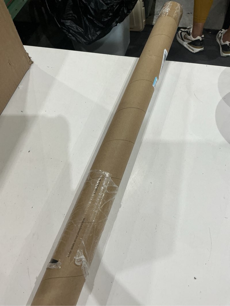 Condition photo showing As Is for yuntau 5 pcs screw on door weather stripping 42" 36" weather stripping door seal with aluminum carrier and foam gasket exterior weatherstripping v shaped soundproof seal for sides and top (brown) 5 brown