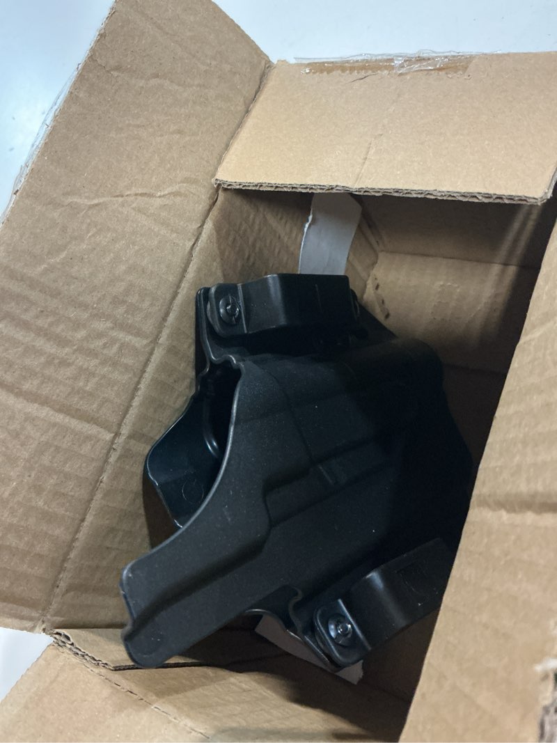 Condition photo showing Good Condition for bravo concealment adaptive owb gun holster for glock 19/17 - compatible with tactical weapon light tlr-1 hl - adjustable cant, secure retention, and curved comfort design for open or concealed carry