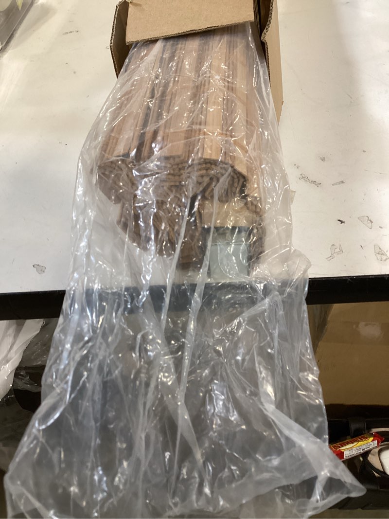 Condition photo showing Good Condition for LazBlinds No Tools No Drill Cordless Bamboo Roman Shades, Light Filtering Window Treatment, Roll Up Bamboo Blinds for Window 20'' W x 64'' H, Squirrel Squirrel 20'' W x 64'' H