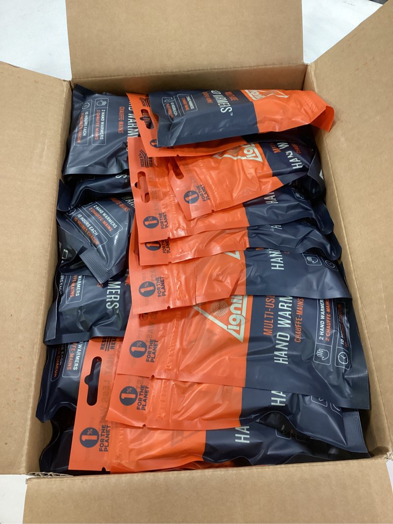 Condition photo showing New/Like New for Ignik Resealable Multiple-Use Hand Warmers for 10 Hours of Heat Across 72 Hours 80 Pairs