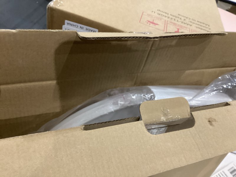 Condition photo showing As Is for RGB Led Flush Mount Ceiling Light with Remote Control, 15Inch 38W 3000K-6500K Dimmable Color Changing Wired Light Fixture, Colorful for Bedroom Kids Room Party Festival 15 Inch