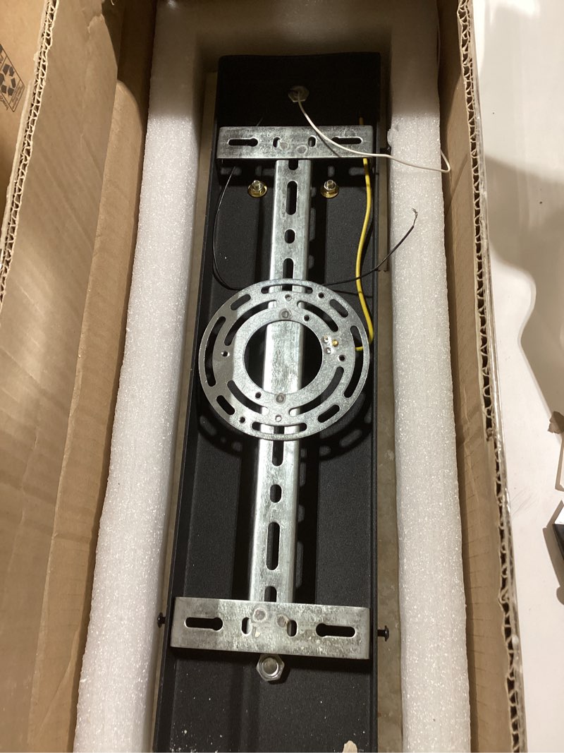 Condition photo showing Good Condition for 19 Inch Square Travertine Wall Sconce, Natural Stone Wall Lamp, Japanese Style Art Decor Wall Light Fixture, Indoor Outdoor Wall Mounted Lamp for Entryway, Hallway, Bedroom, Living Room, Dining Room