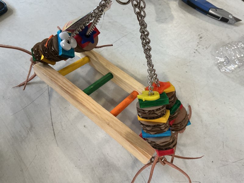 Condition photo showing New/Like New for Caitec Bird Toy Wood Swing Large ( 12” x 4” X 10”)Similar 