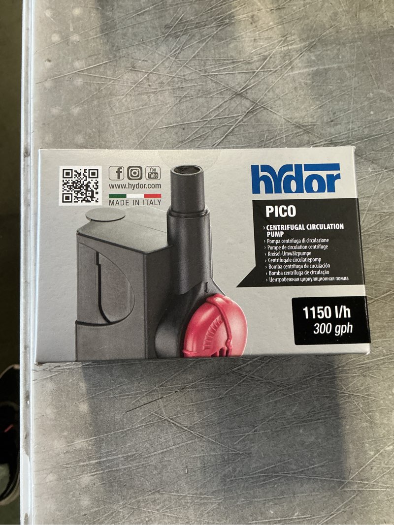 Condition photo showing New/Like New for Hydor PICO 1150 Submersible Centrifugal Pump, 1120 l/h, Adjustable, Freshwater and Marine Water, Fountains, Turtle Containers 