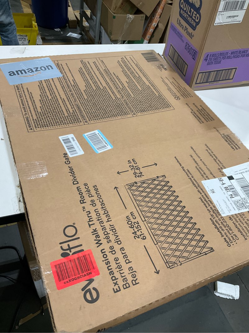 Condition photo showing Good Condition for Evenflo Expansion Walk-Thru Room Divider Baby Gate (Natural Wood)