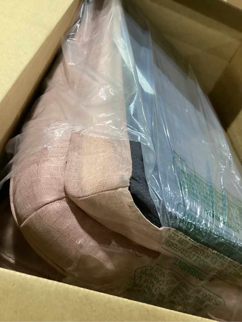 Condition photo showing As Is for EHEYCIGA Orthopedic Dog Beds for Extra Large Dogs, Waterproof Memory Foam XL Pet Bed with Sides, Non-Slip Bottom and Egg-Crate Foam Big Dog Couch Bed with Washable Removable Cover, Dusty Pink 44.0"L x 32.0"W x 6.5"Th Dusty Pink