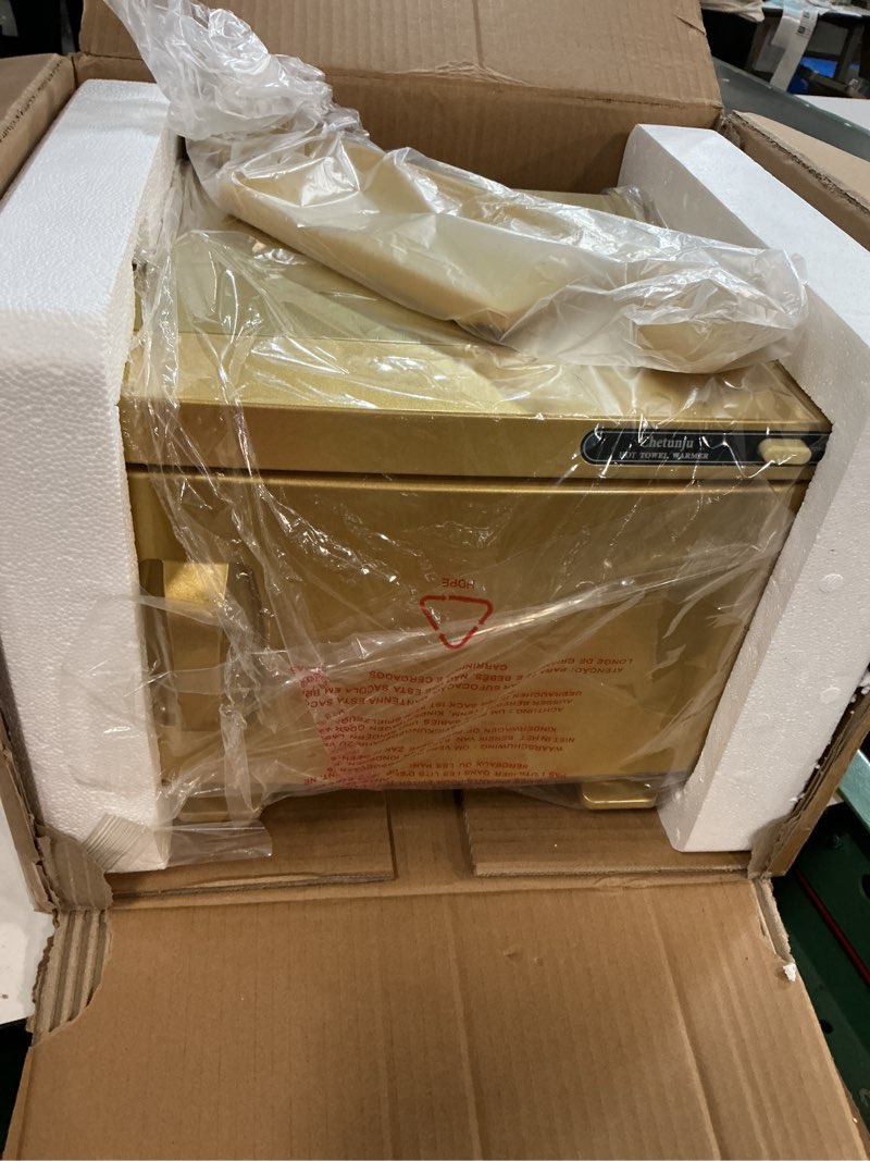 Condition photo showing Good Condition for Towel Warmer,Towel Steamer for Facial, Professional Spa Hot Towel Warmer 8L, Towel Warmer Cabinet, Towel Cabinet for Facial Caddy for Salon,Spa, Massage Use(Gold)