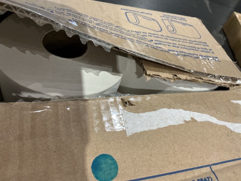Condition photo showing Good Condition for georgia-pacific, pacific blue ultra, 9" paper towel rolls (26610), white, 6 rolls per case, 400' per roll paper towel refill
