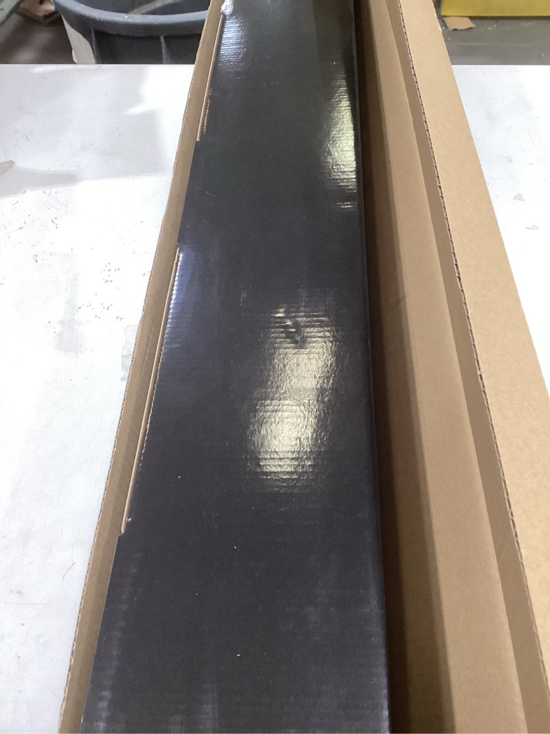 Condition photo showing New/Like New for 1-1/8 Inch Diameter Antique Gold Curtain Rods with Knurl Design Finial, 72-144 inch Telescoping Double Curtain Rods for window width 68-140 inch, 1 pack 72-144'' Gold