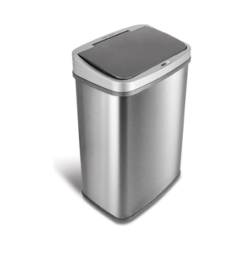 Nine Stars 13.2 Gallon Stainless Steel Motion Sensor Trash Can