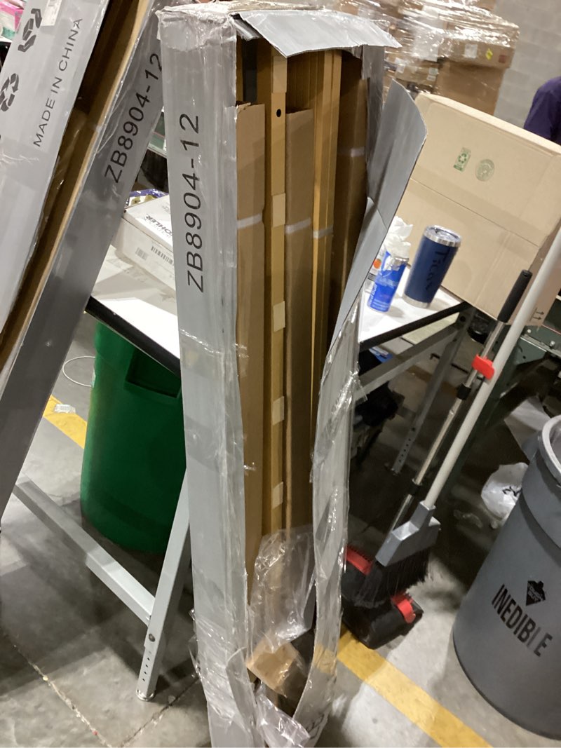 Condition photo showing New/Like New for garvee wood platform bed frwooden legs and wooden slats support, sturdy metal central structure, no box spring needed, easy assembly size unknown