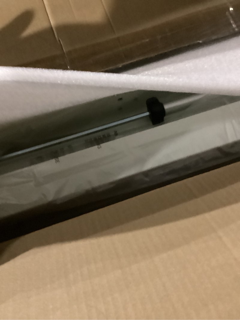 Condition photo showing New/Like New for Amazon Basics Electric Standing Desk, Height Adjustable Home Office Desk, White/Oak Effect White / Oak Effect