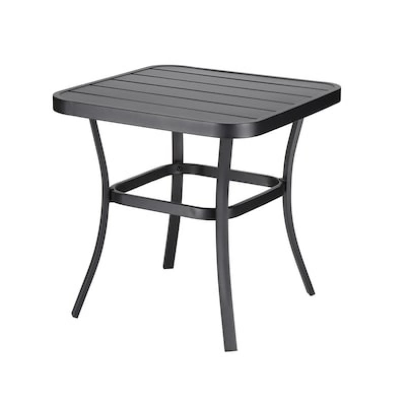 style selections pelham bay square outdoor end table 20-in w x 20-in l