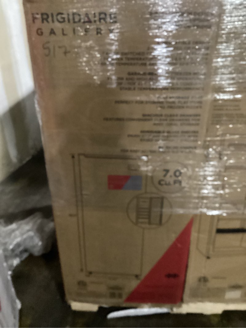 Condition photo showing Good Condition for Frigidaire 7.0 Cu. Ft. Upright Convertible Fridge/Freezer, Reversible Door, Removable Glass Shelves, Adjustable Controls, Platinum Finish