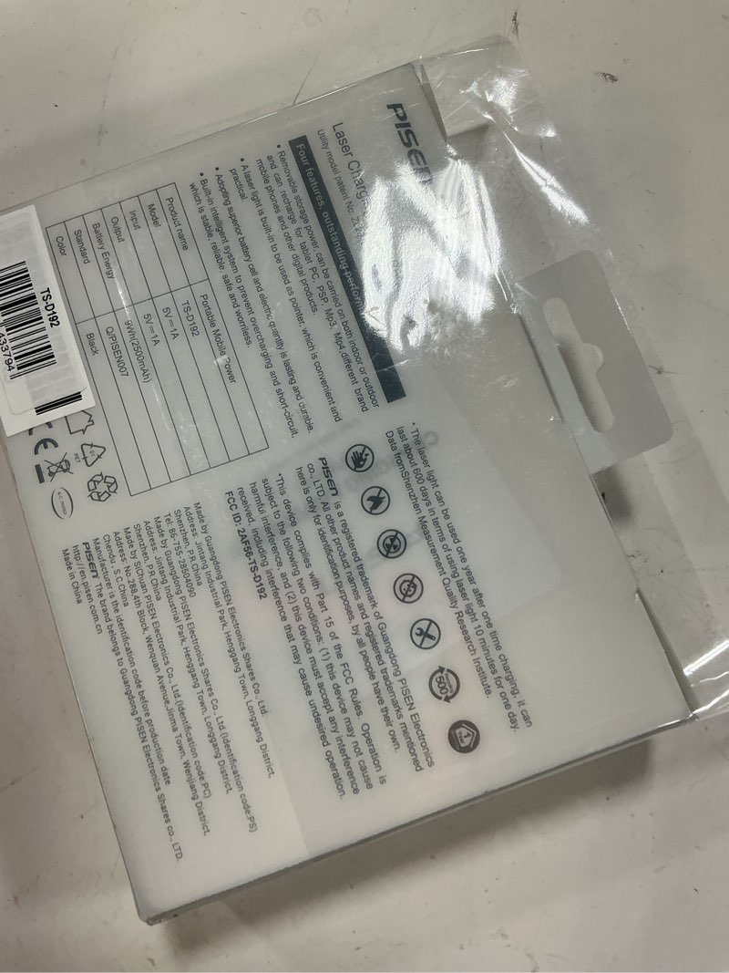 Condition photo showing Good Condition for (black) pisen rechargeable wireless presenter laser pointer & 2500mah power bank (2.4ghz remote control pen)