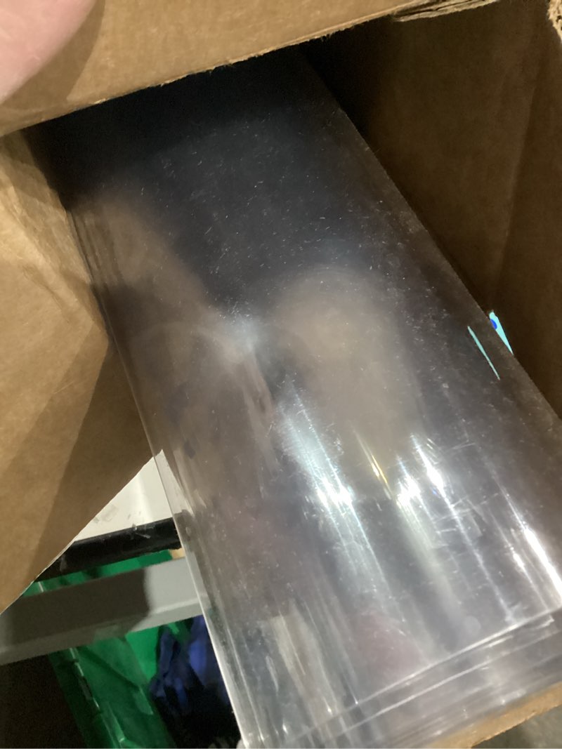 Condition photo showing As Is for Kasepie Clear Table Protector 42x60 Inch, 2mm Thick PVC Table Cover for Kitchen & Dining Room, Scratch-Resistant Desk Mat, Rectangle Plastic Tabletop Protector