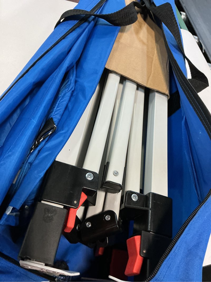 Condition photo showing Good Condition for ozark trail 10' x 10' instant slant leg pop-up canopy tent, blue