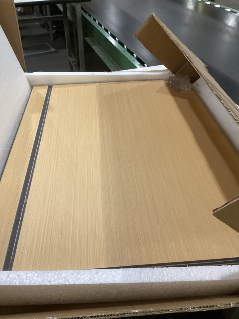 Condition photo showing New/Like New for VOLLENC 4 Pcs Foamed PVC Wire Shelf Liner/Cover, Waterproof Wire Rack Shelving Mat for Closet, Pantry, Kitchen, Bathroom Cabinet Organization, 24x16inch, 0.31inch Thick (Faux Wood) Original Wood 24 x 16 x 2 in