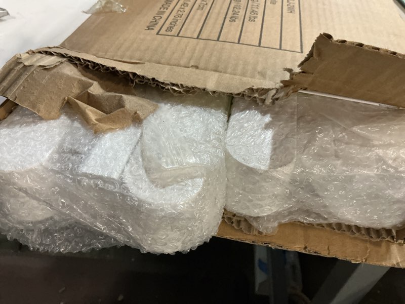 Condition photo showing New/Like New for hitnet white luggage rack, set of 2, folding suitcase stand with storage shelf, bamboo luggage holder with 5 nylon straps for guest room bedroom hotel