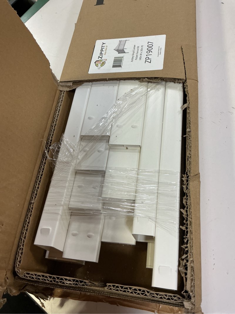 Condition photo showing Good Condition for zippity outdoor products ashley 2 panels 2.5-ft h x 3-ft w white vinyl scallop fence panel (unassembled)