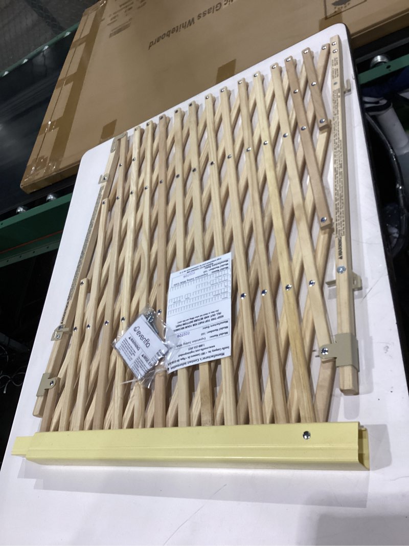 Condition photo showing New/Like New for evenflo expansion walk-thru room divider baby gate (natural wood)