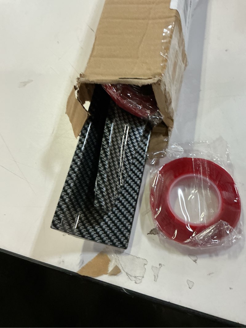 Condition photo showing Good Condition for Universal Carbon Fiber Pattern Spoiler for Sedan, Coupe, Hatchback | 3-Section Adjustable & Cuttable | No-Drill Installation with 3M Tape | 40-55 Inches Carbon fiber black